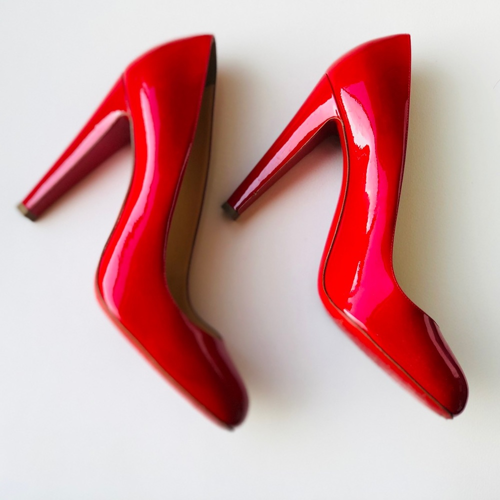 Christian Louboutin Red Pumps Size 40 1/2 Uk